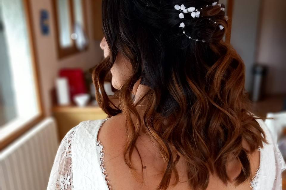 Coiffure mariée wavy