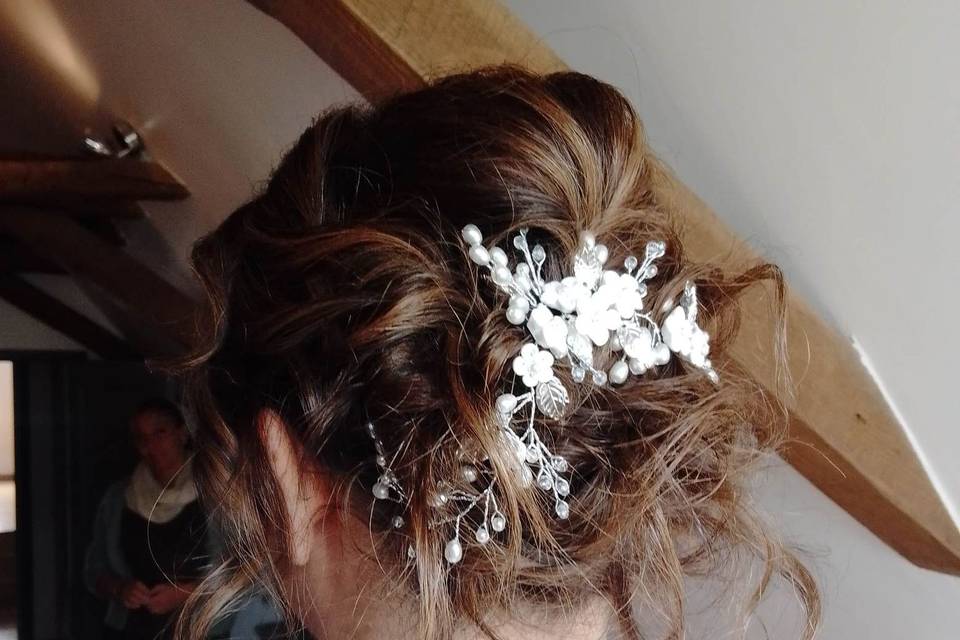 Chignon mariée flou