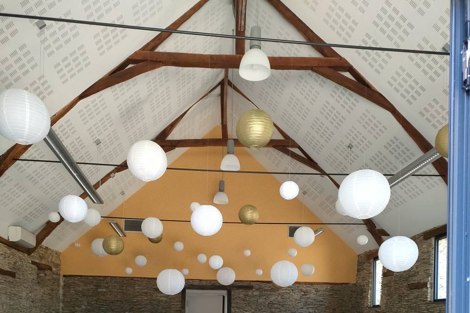 Salle décorée