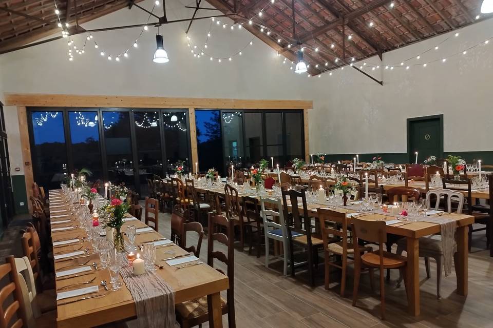 Salle de réception nuit