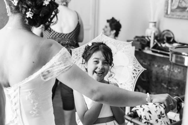 Préparatifs de la mariée