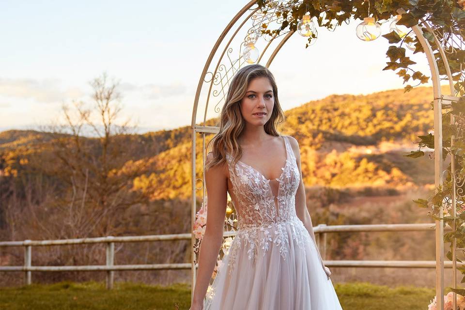 Robe de mariée fluide