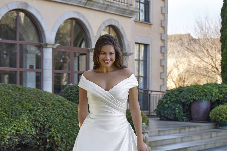 Robe princesse satin
