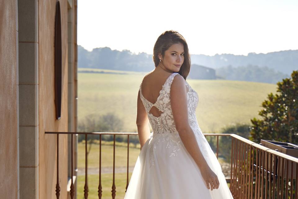 Robe princesse dos papillon