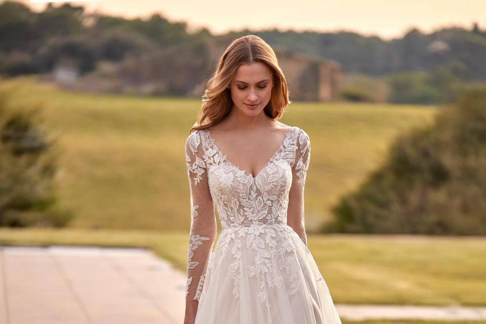 Robe de mariée fluide