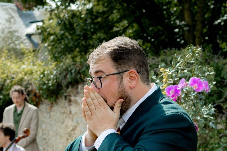 Émotion du marié