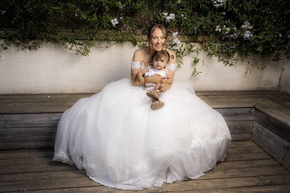Mariée et nièce