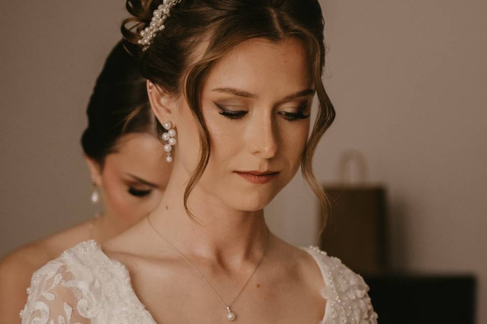 Habillage de la mariée