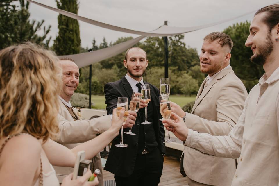 Vin d’honneur en famille
