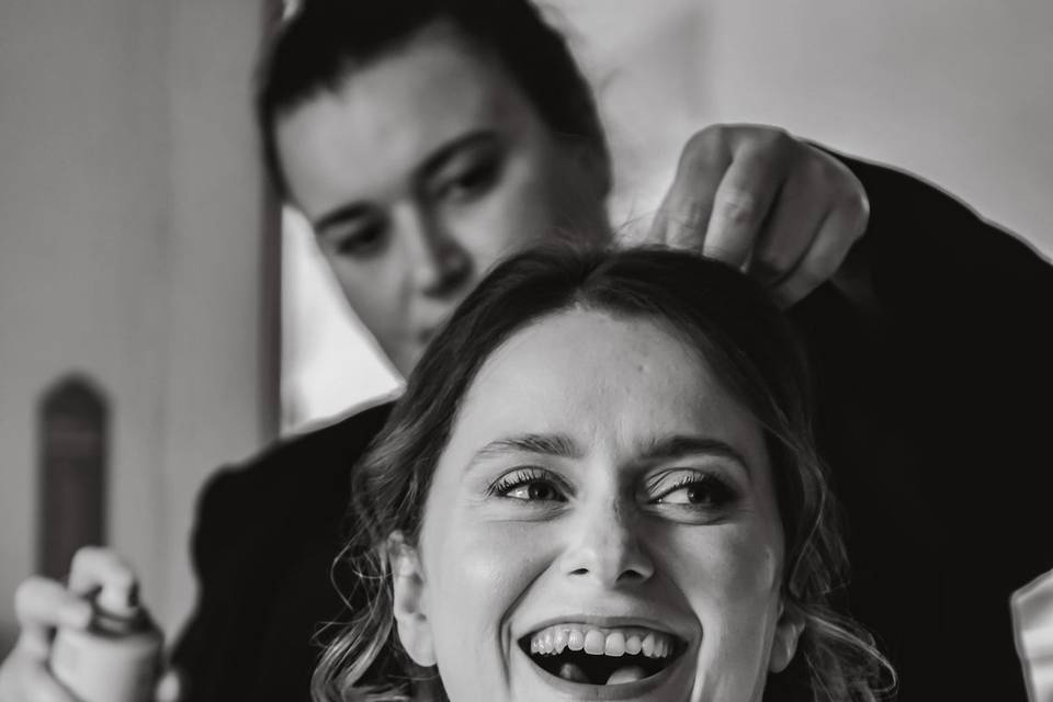Coiffure de la mariée