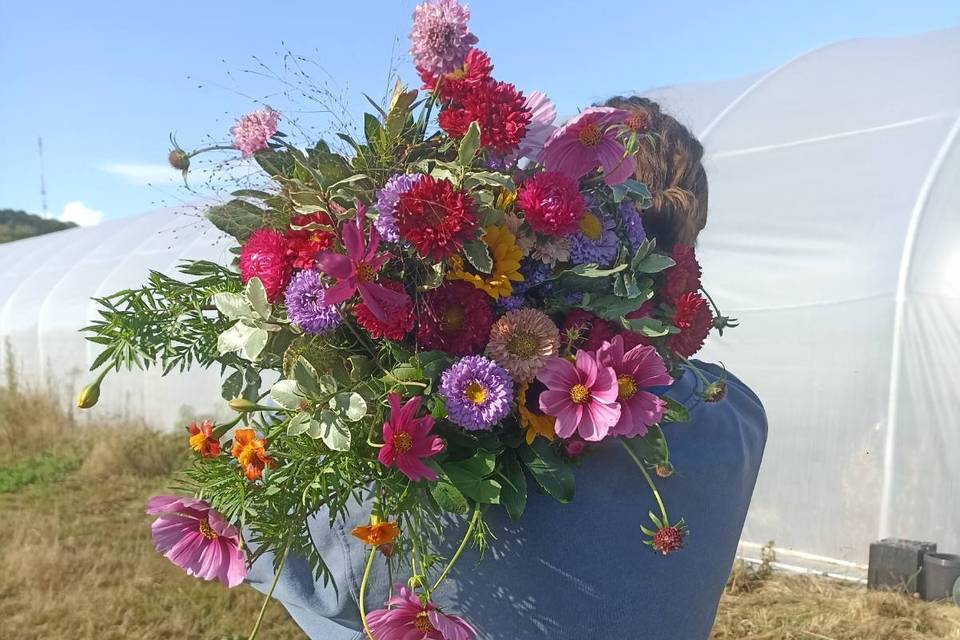 Bouquet champêtre, déstructuré