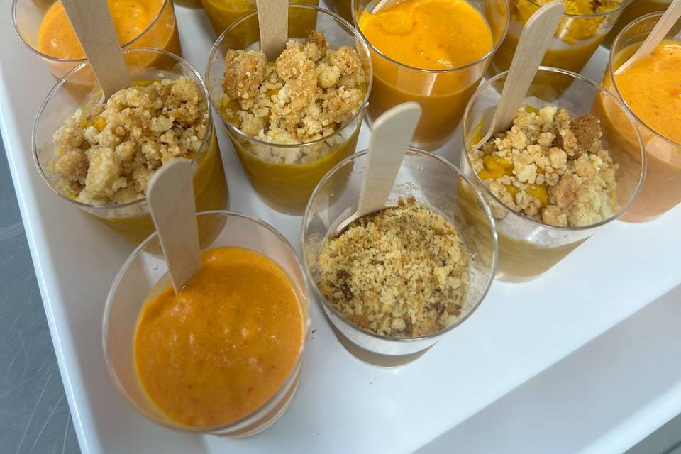 Verrine crème de carottes