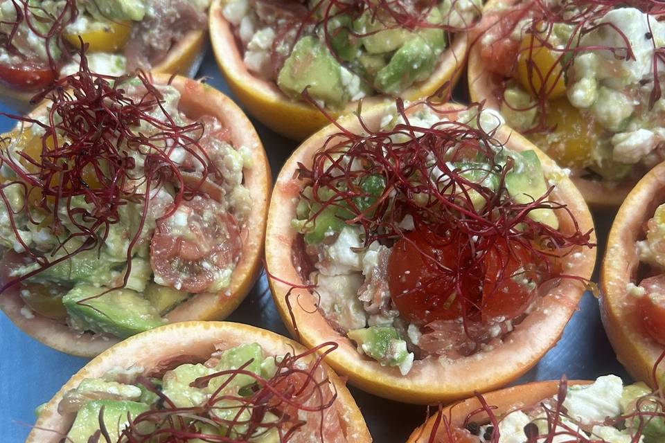 Pomelos garnit