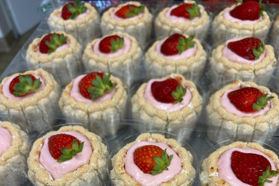 Mini charlotte aux fraises