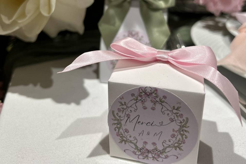 Romantique rose et vert