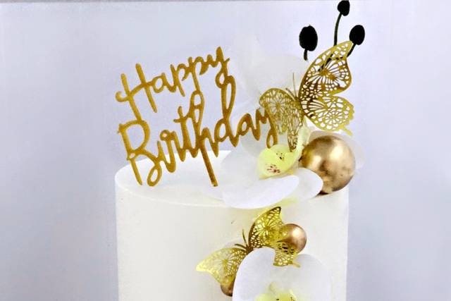Gâteau white and gold 40 parts