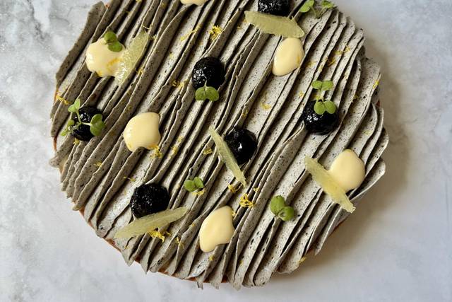 Tarte citron sesame noir