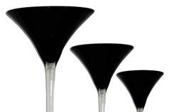 Vases Martini noir 70cm