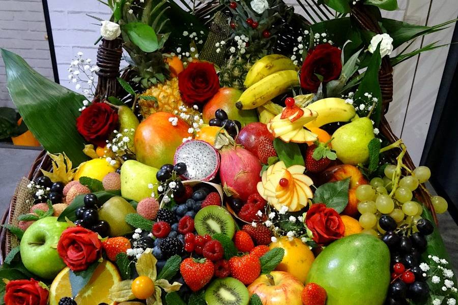 Corbeille de fruits mariage