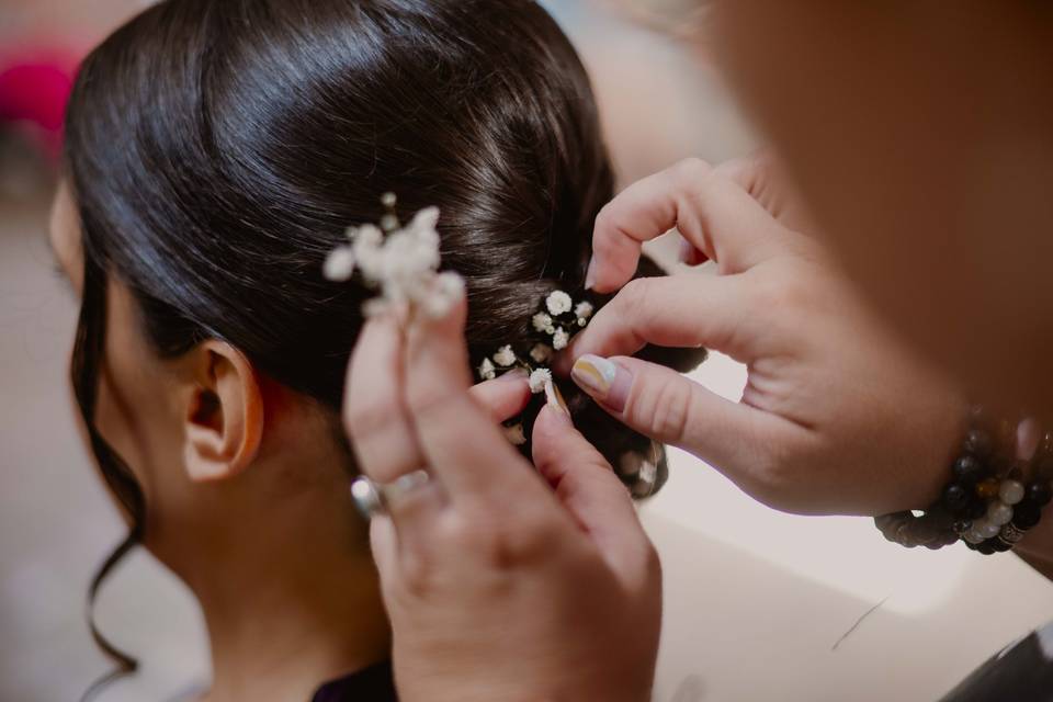 Coiffure plutot lisse