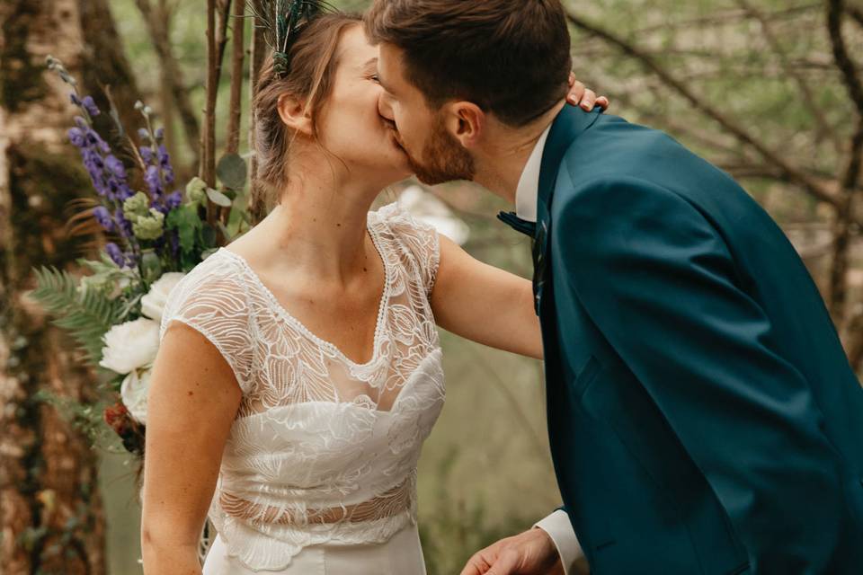 Voeux de mariage calligraphiés