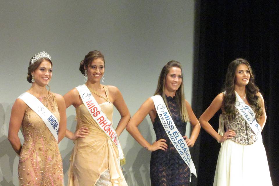 Coiffer lors de Miss Ardèche