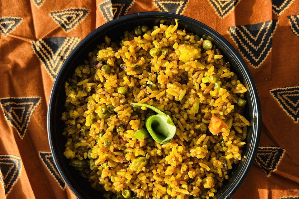 Riz, sauté végétarien