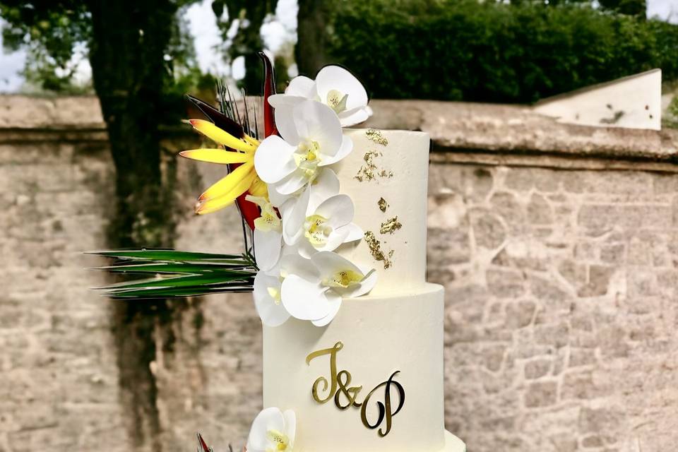 Wedding cake tropicale