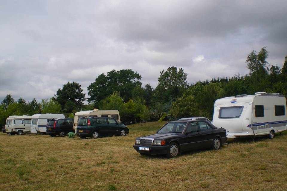 Parking camping cars