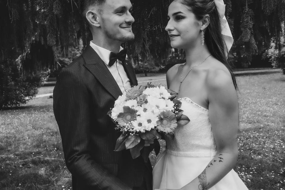 Photo Mariage en noir et blanc