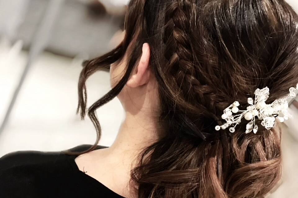 Essai coiffure mariée