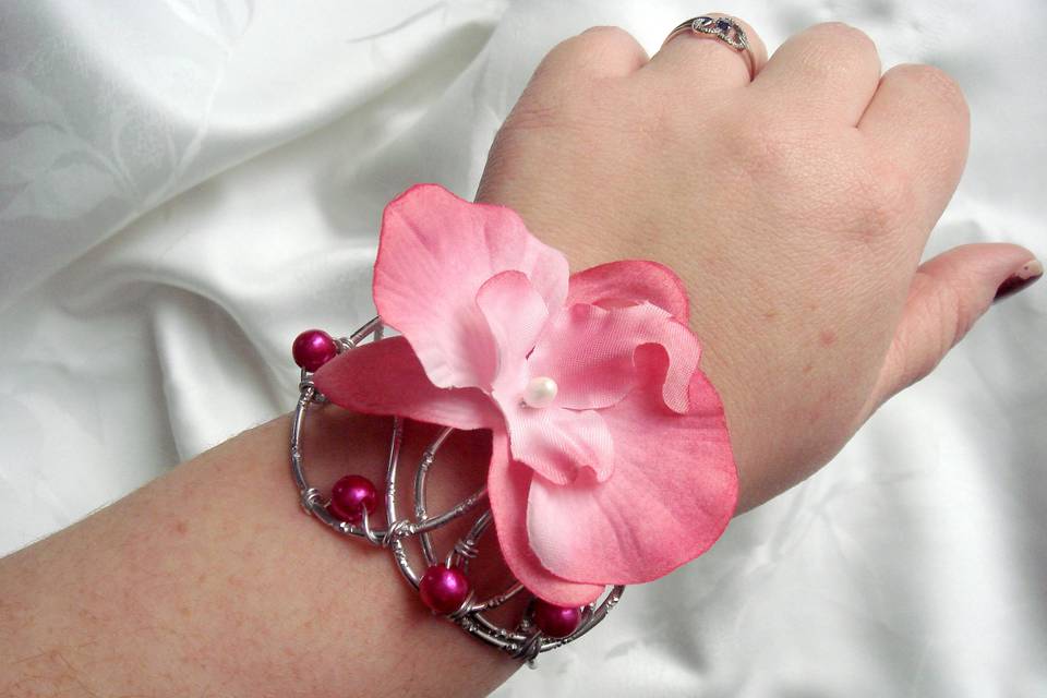 Bracelet Argenté/Rose