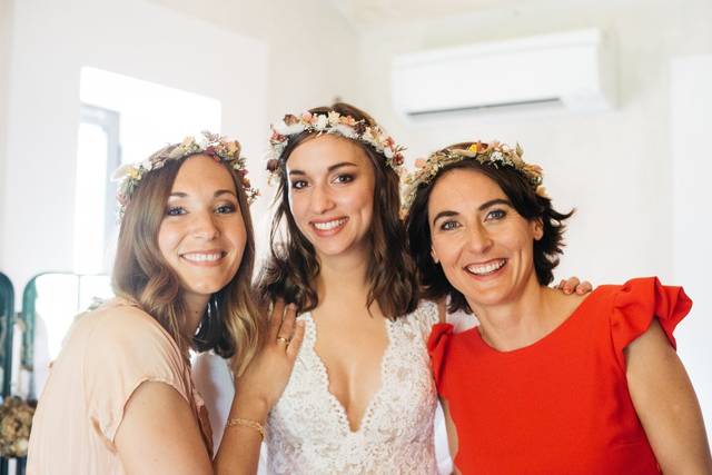 La mariée et ses témoins