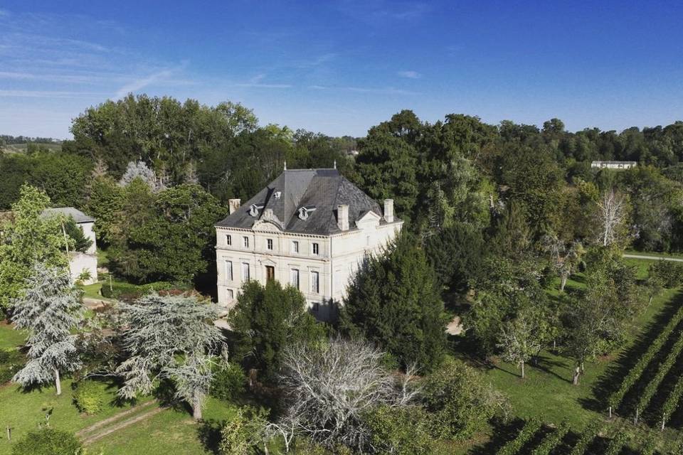 Château La Capelle vue aérienne