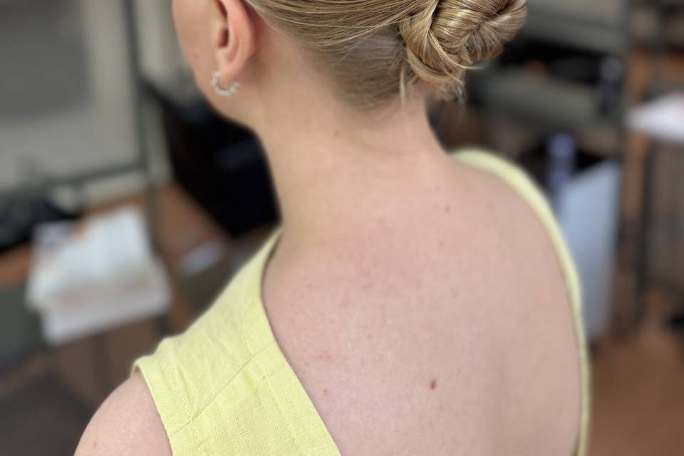 Chignon bas vintage