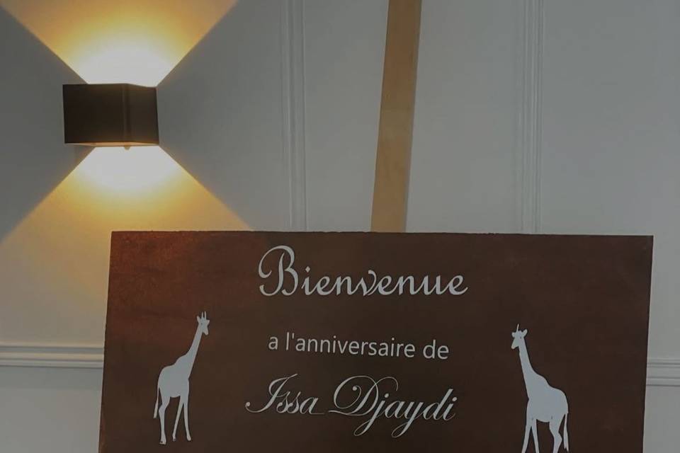 Panneau anniversaire