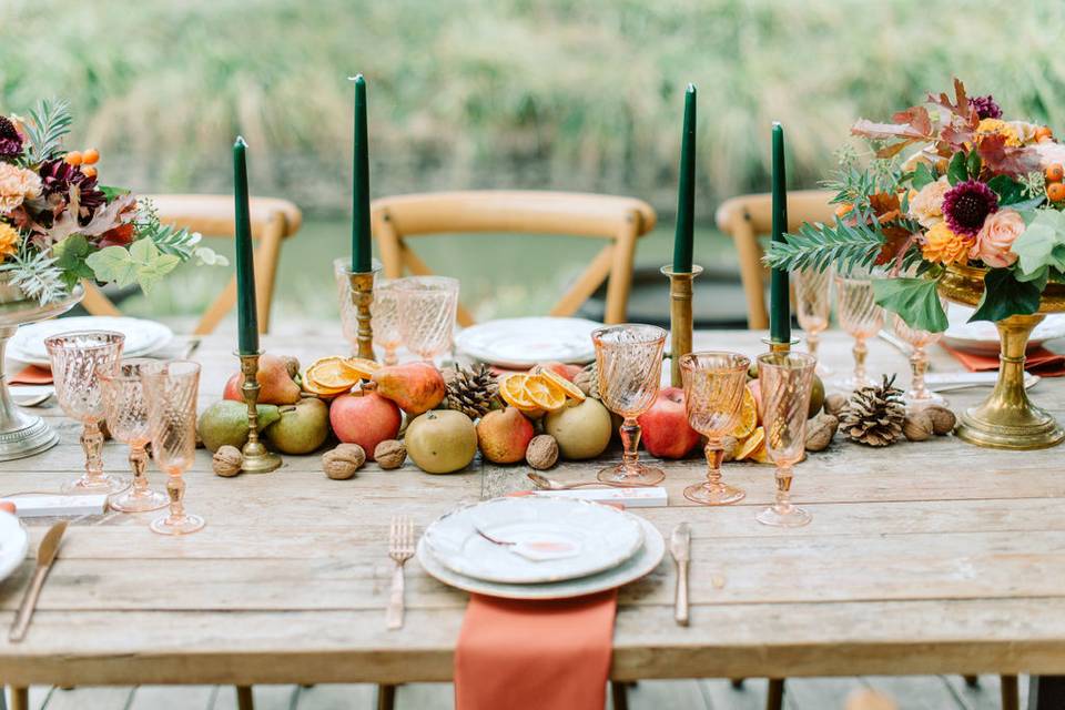 Décoration de table automne