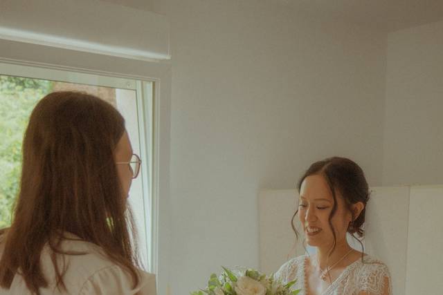 La remise du bouquet