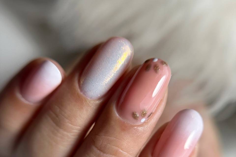 Ongles en gel baby boomer