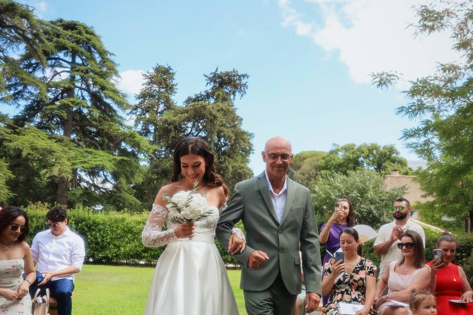 Arrivée de la mariée