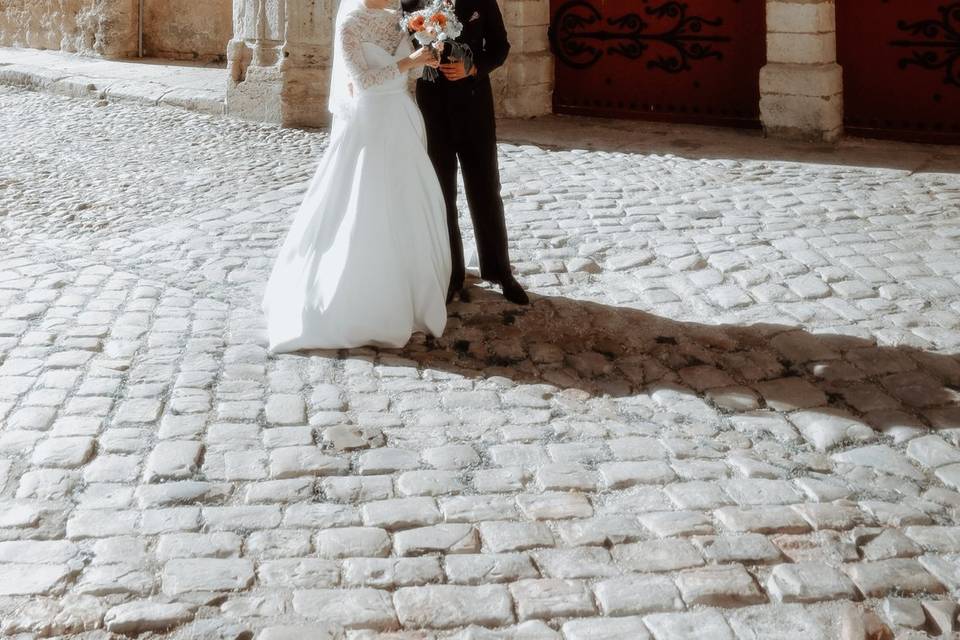 Devant la cathédrale