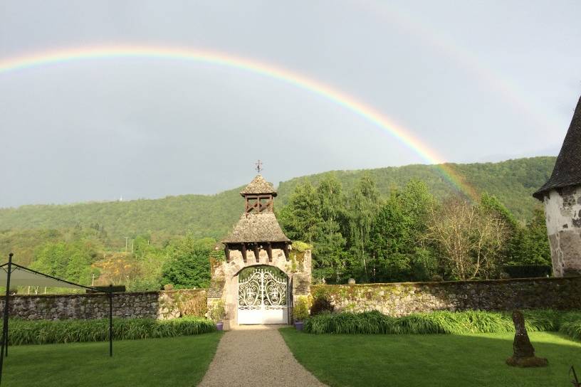 Arc en ciel au château