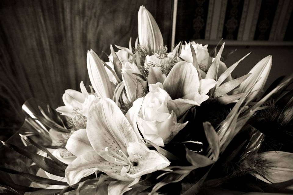 Bouquet noir et blanc