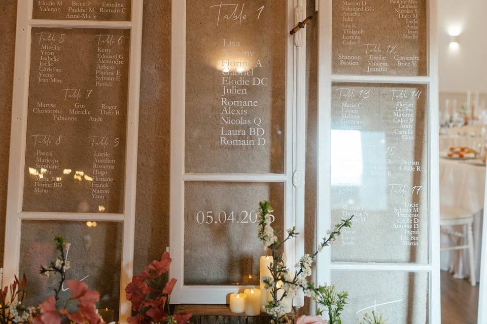 Plan de table personnalisé