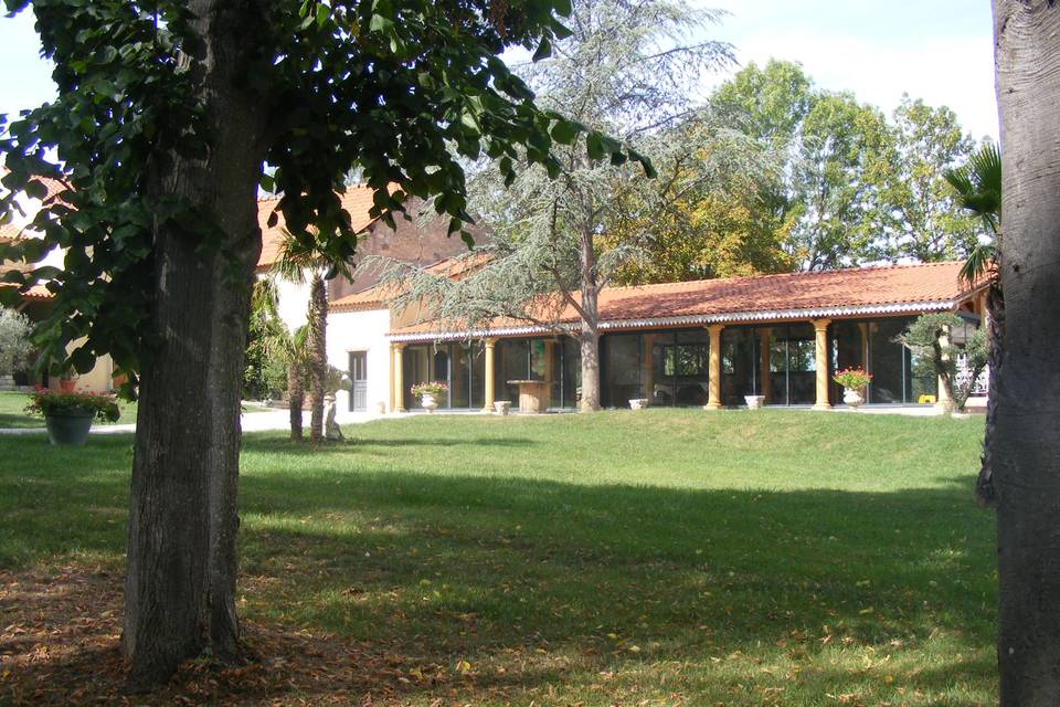 Salle vue du parc