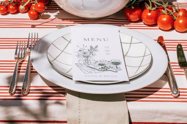 Menu Bienvenue à notre table