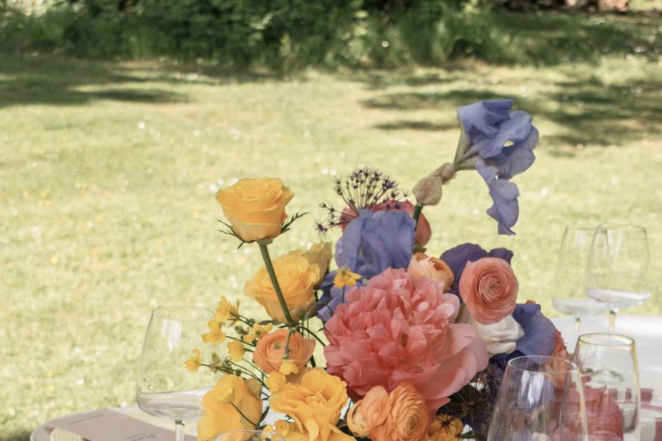 Papeterie de table florale