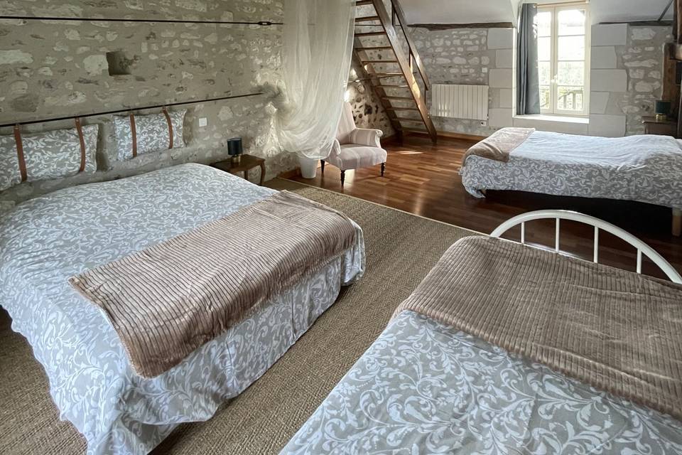 Chambre 2 Gîte Hiver