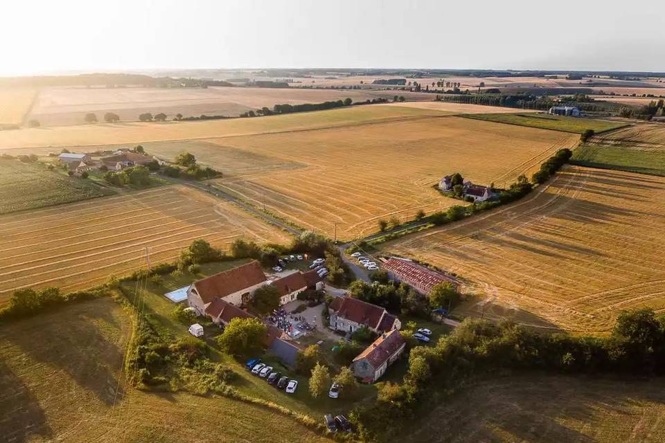 Vue aérienne du Domaine