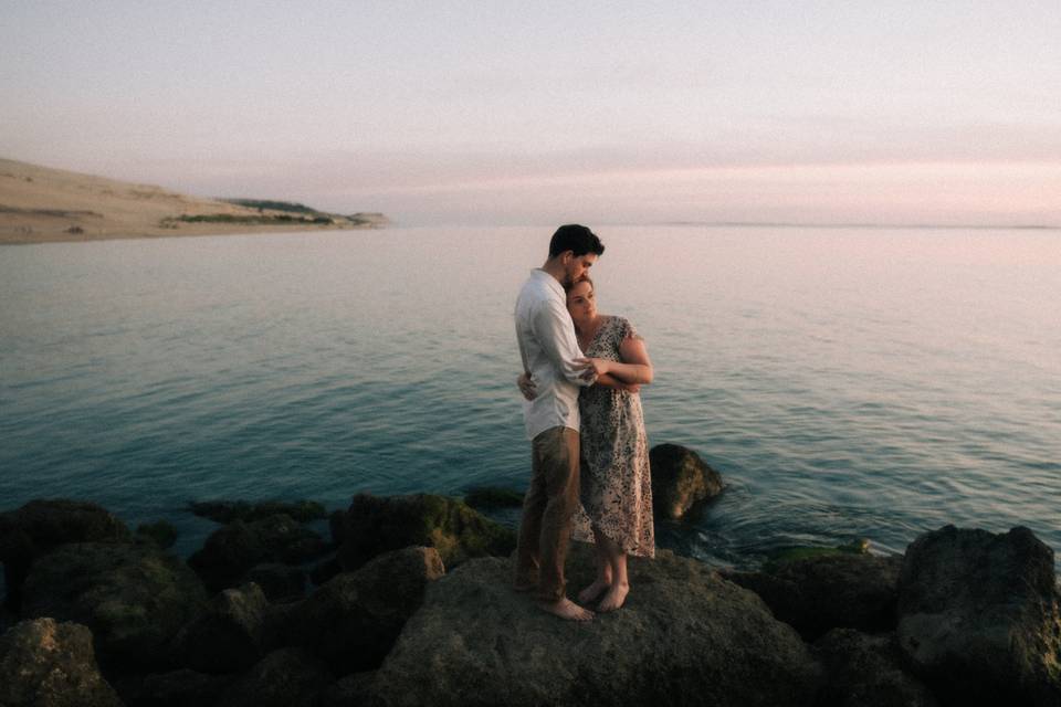 Séance engagement plage